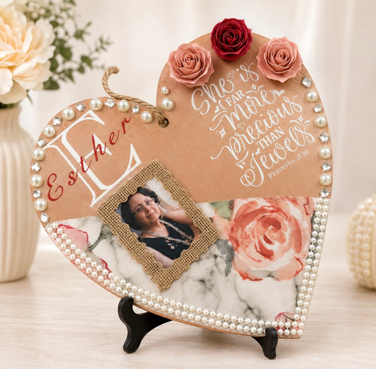 Sweet Expressions- Personalized Wooden Heart