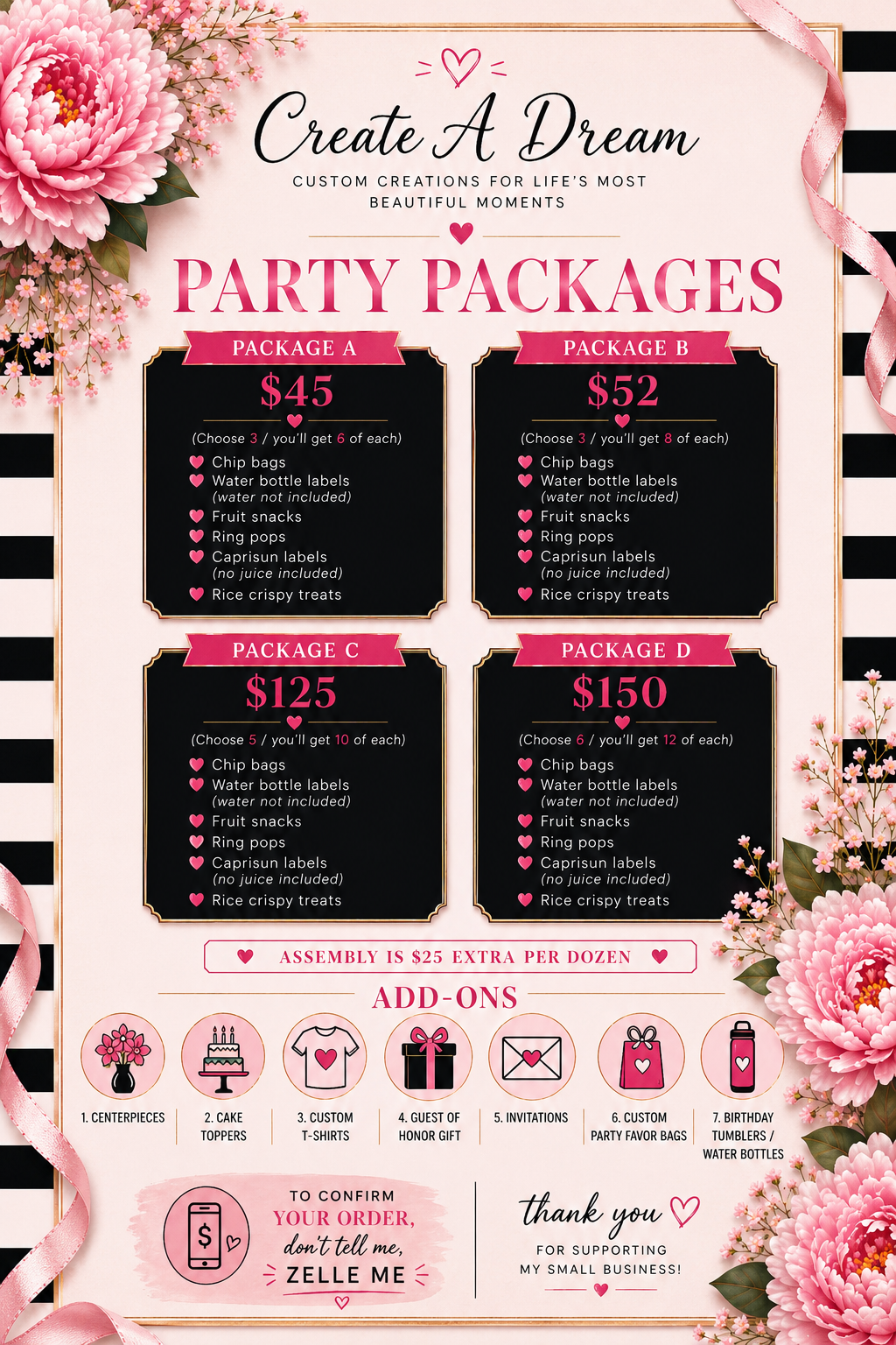 Party Favor Packages
