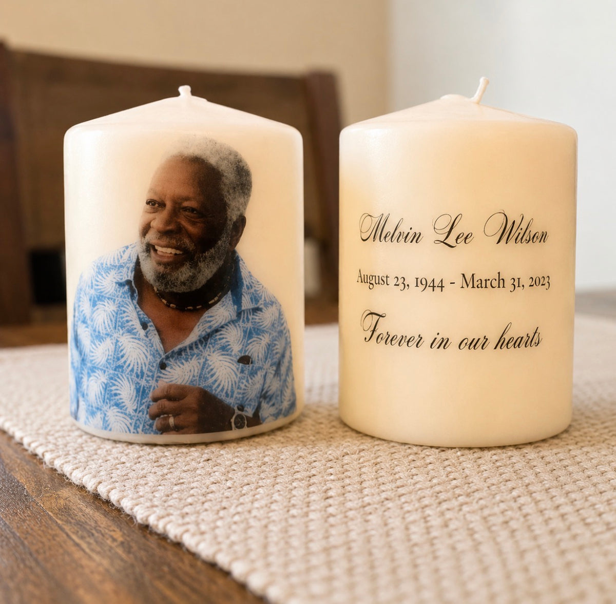 Personalized Photo Candles