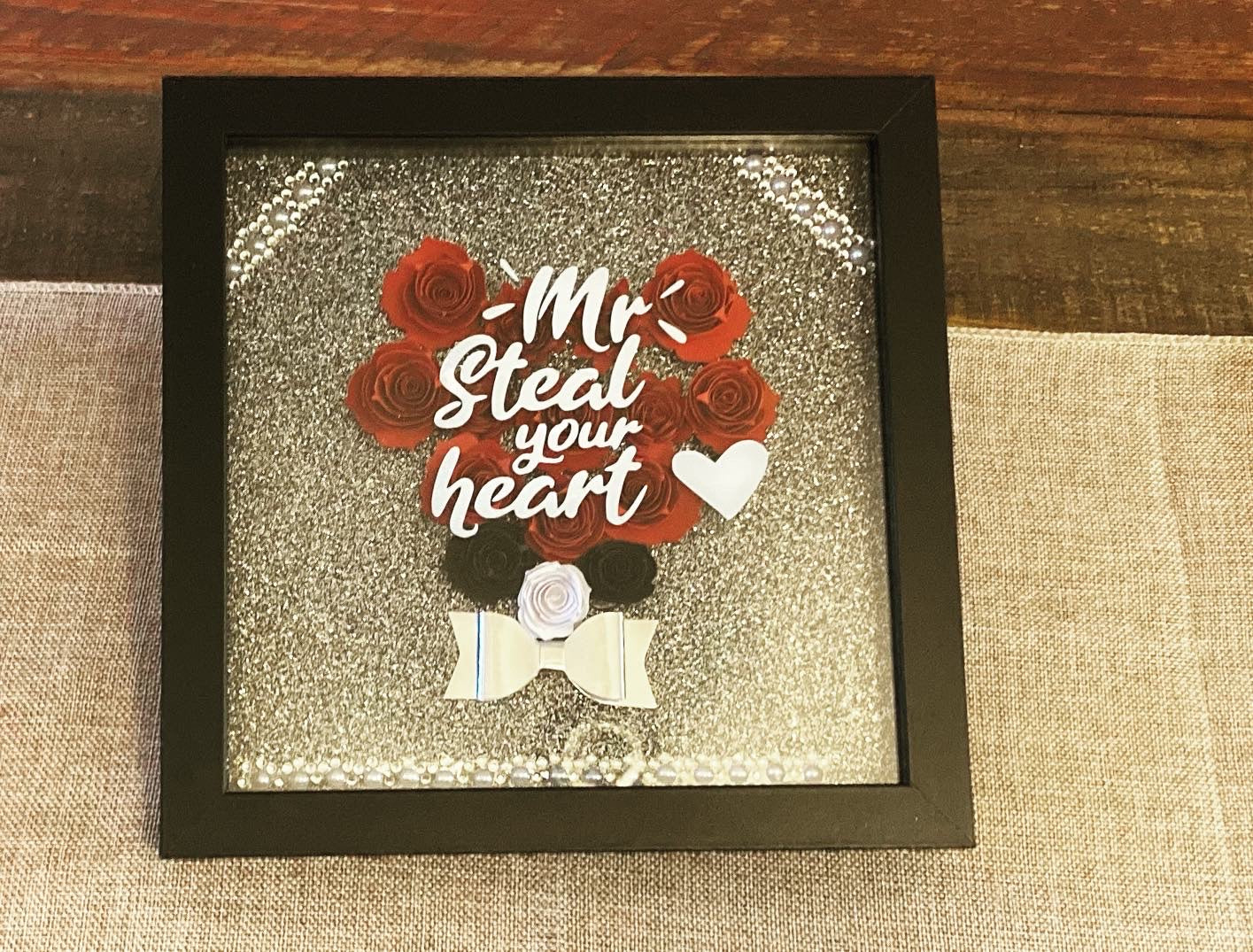 Paper Flower Shadow Box Gift