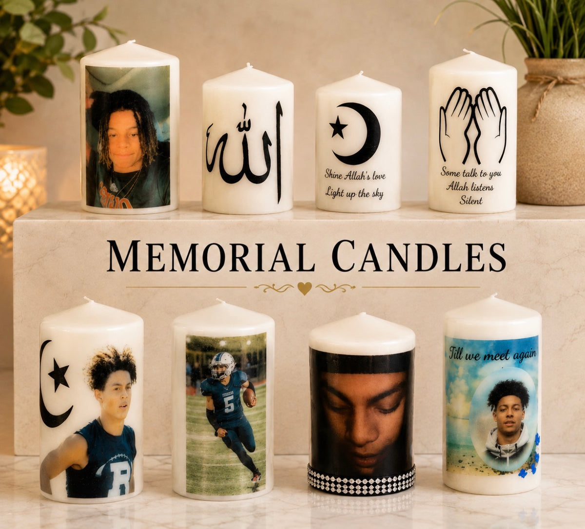 Personalized Photo Candles