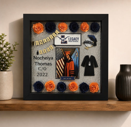 Paper Flower Shadow Box Gift