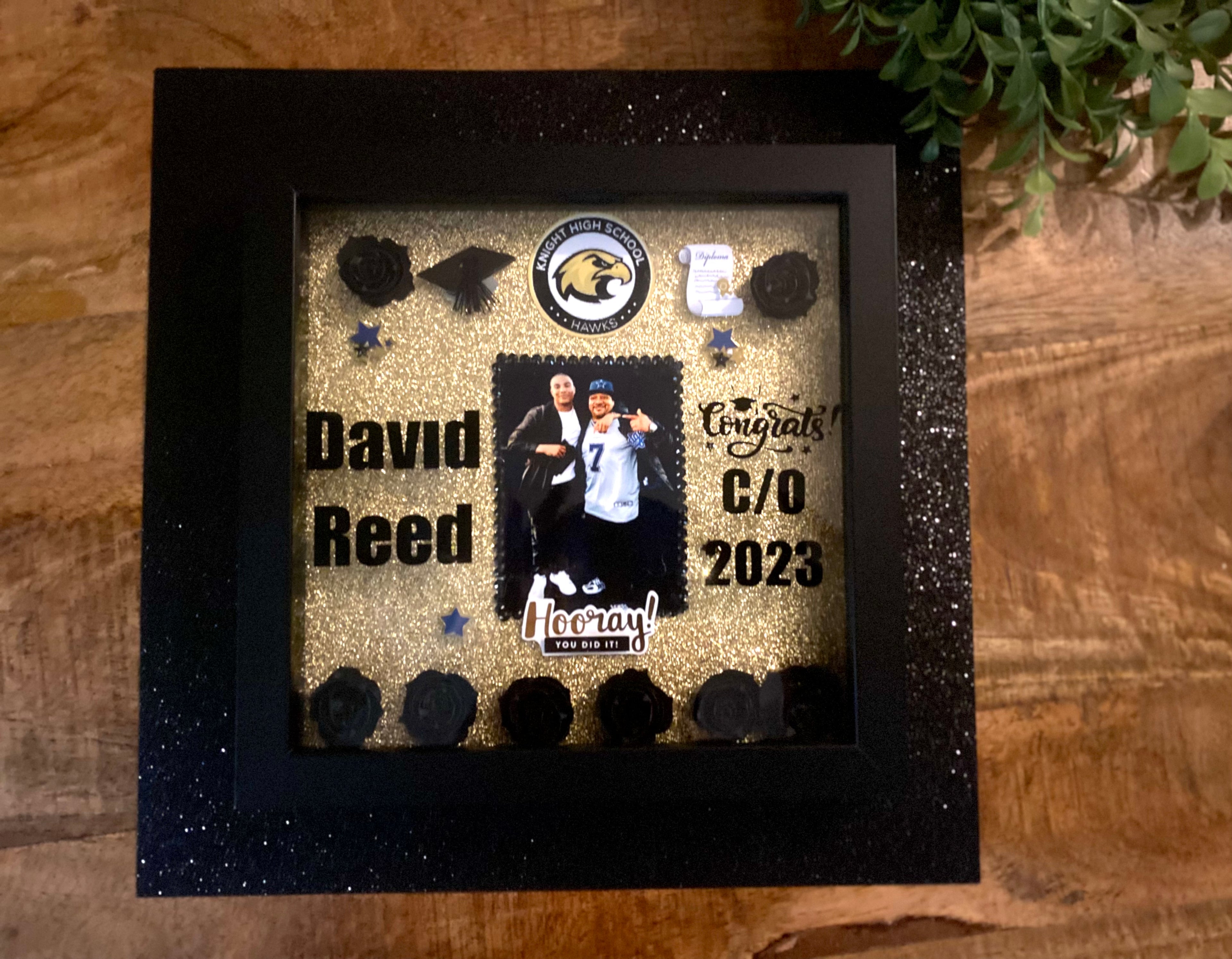Paper Flower Shadow Box Gift
