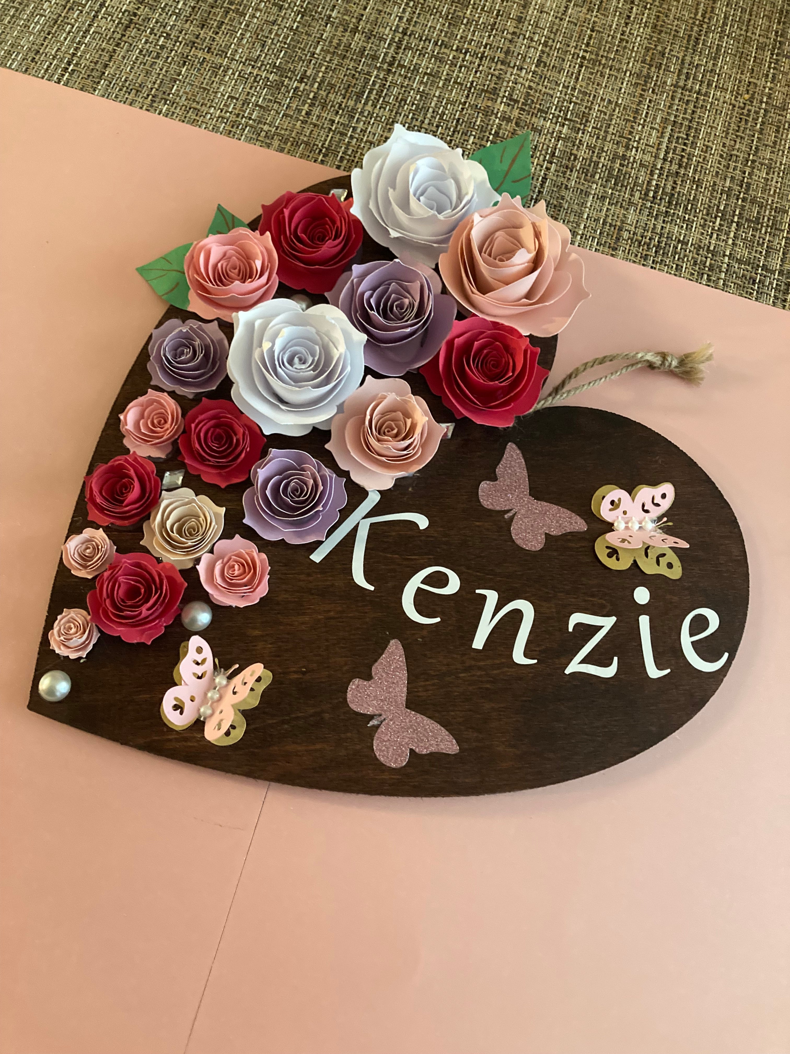Sweet Expressions Wooden Heart Sign