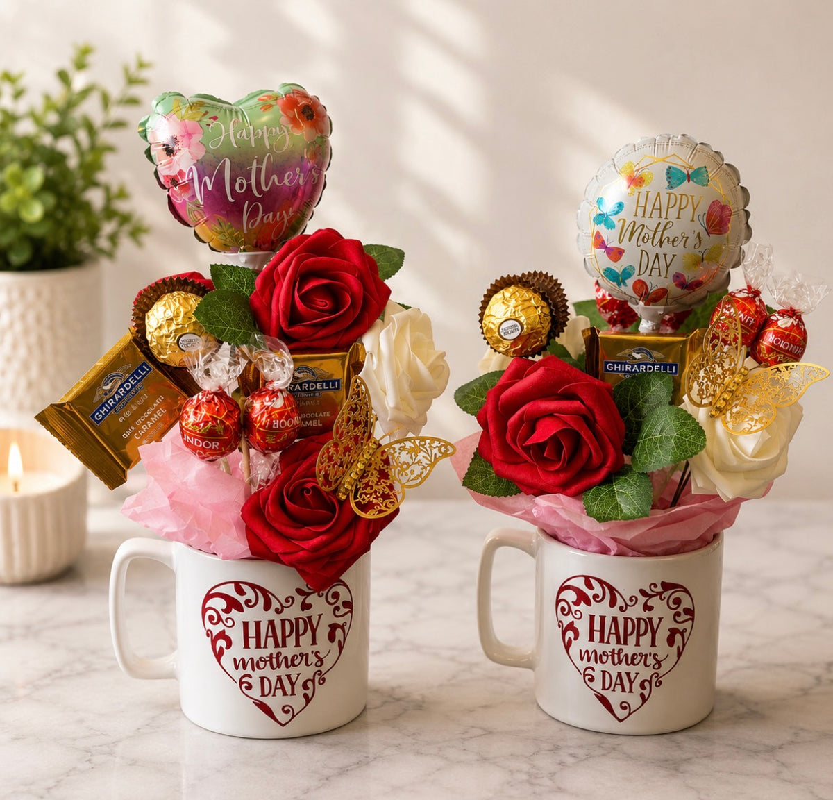 Mini mug bouquet