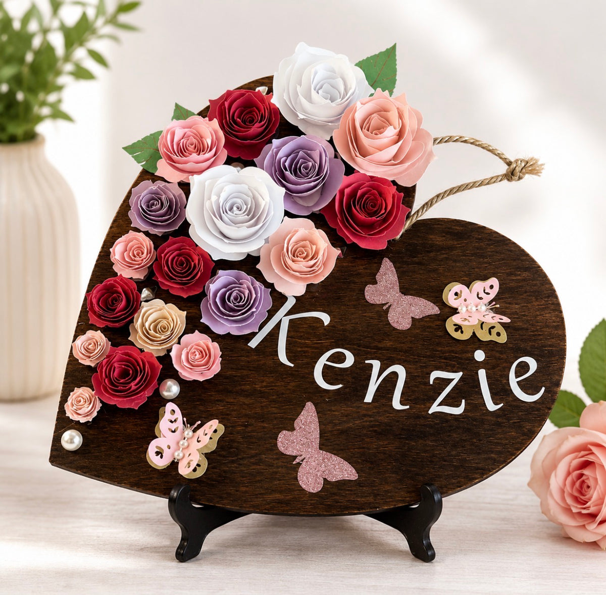 Sweet Expressions- Personalized Wooden Heart