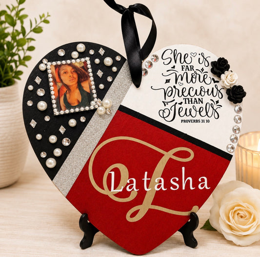Sweet Expressions- Personalized Wooden Heart