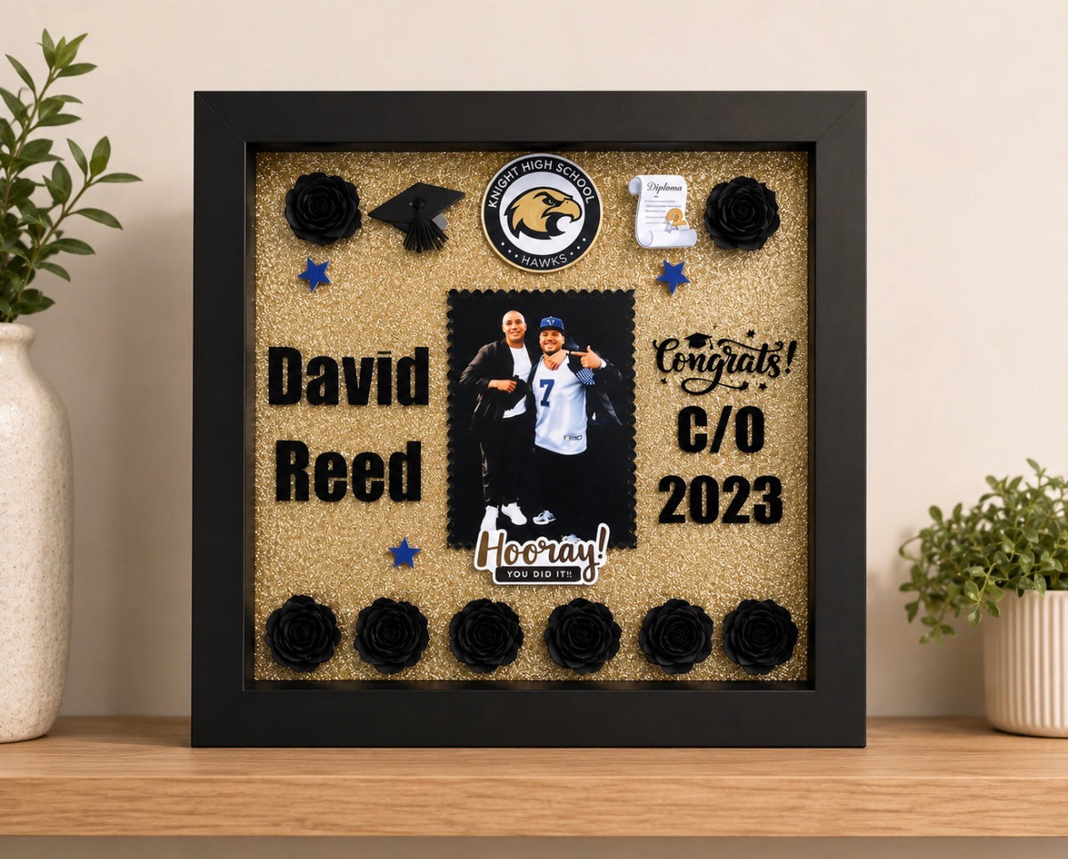Paper Flower Shadow Box Gift