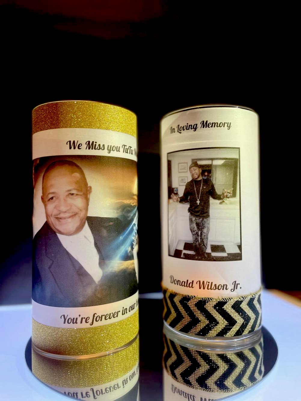Glass Cylinder Glowing Luminary