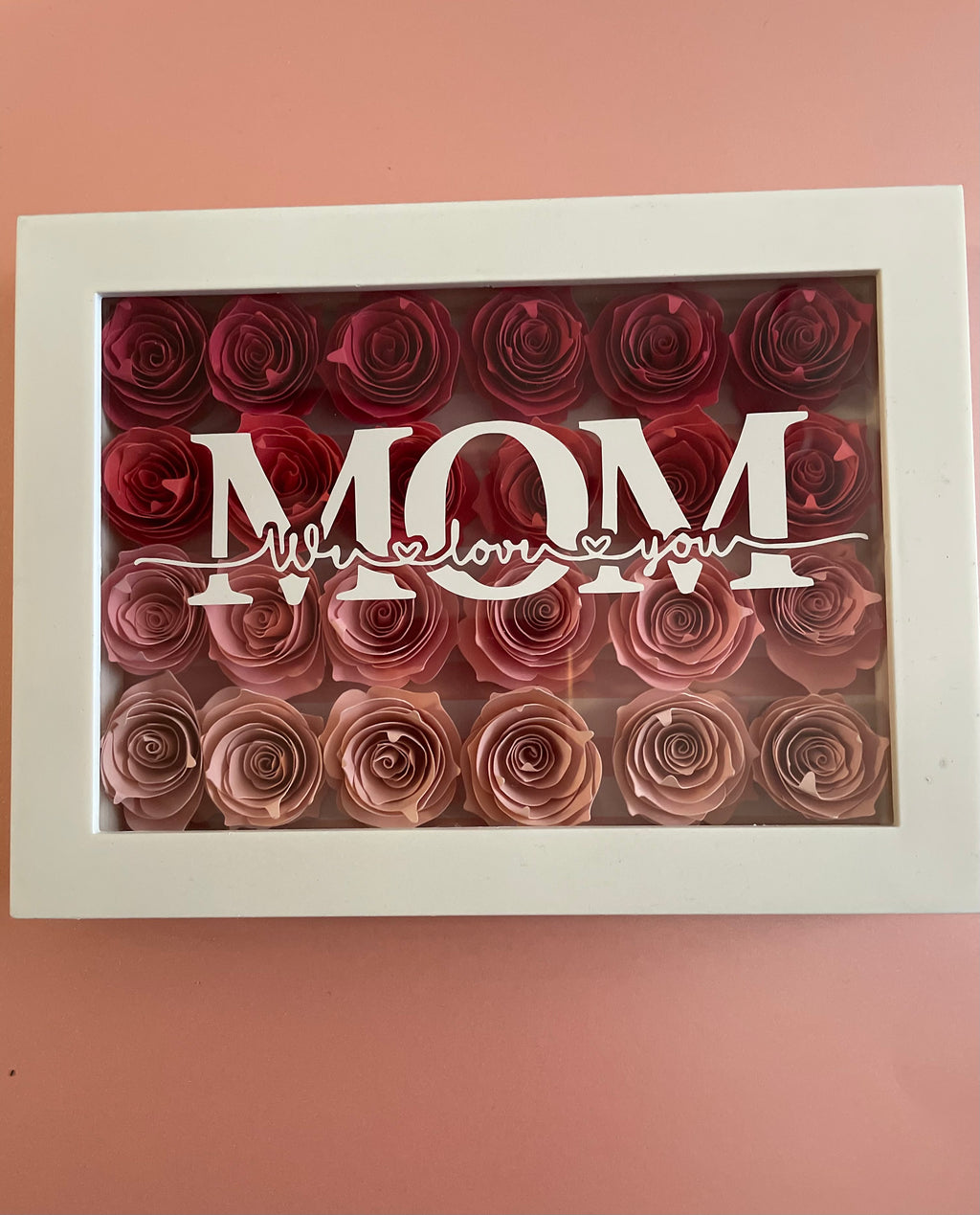 Paper Flower Shadow Box Gift